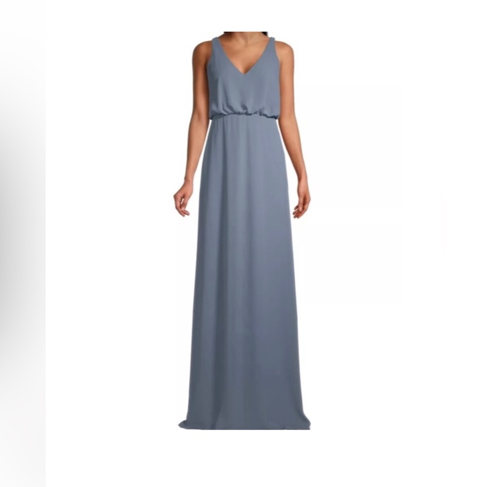 Size 2 Bill Levkoff Bridesmaid Dress - Slate